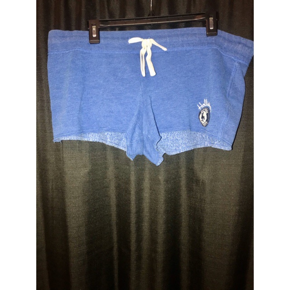 Hollister SoCal blue tie pajama shorts w/white tie